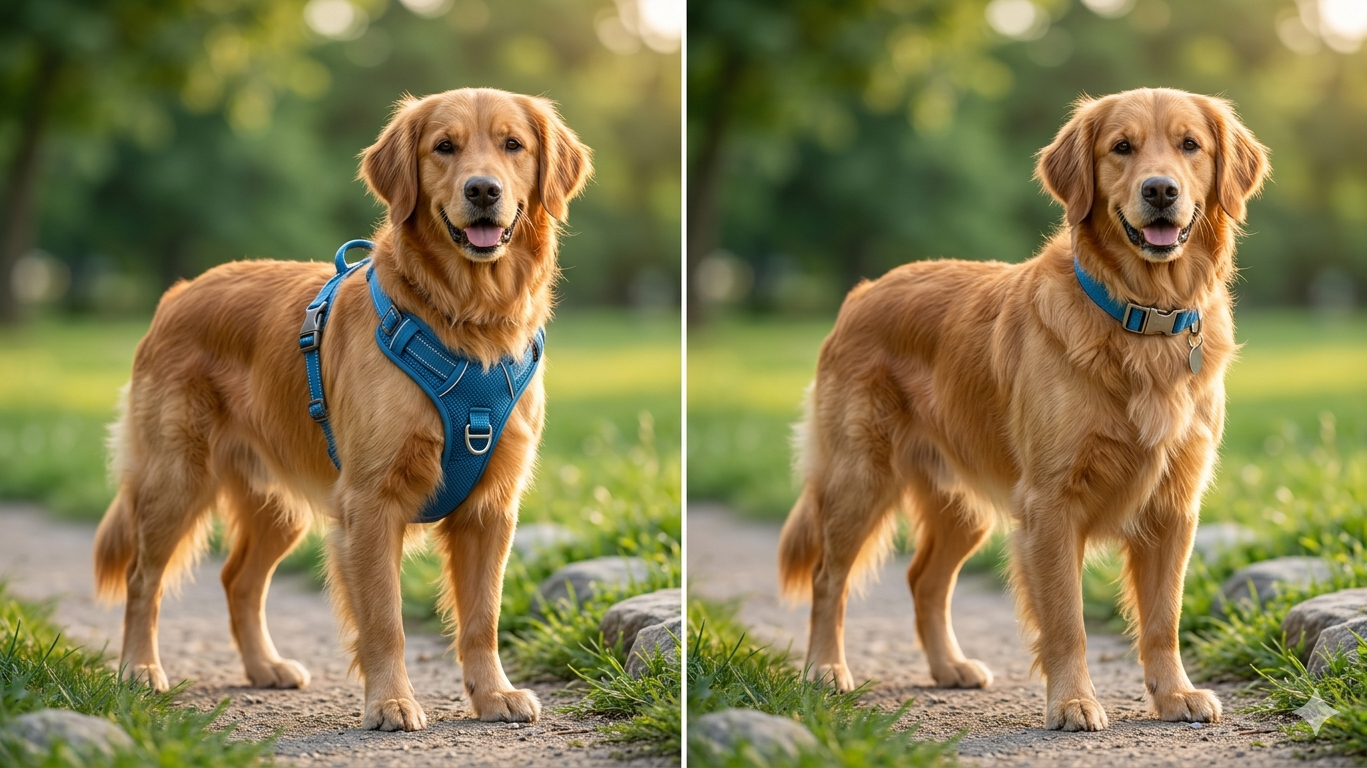 is a collar or harness better for a dog
