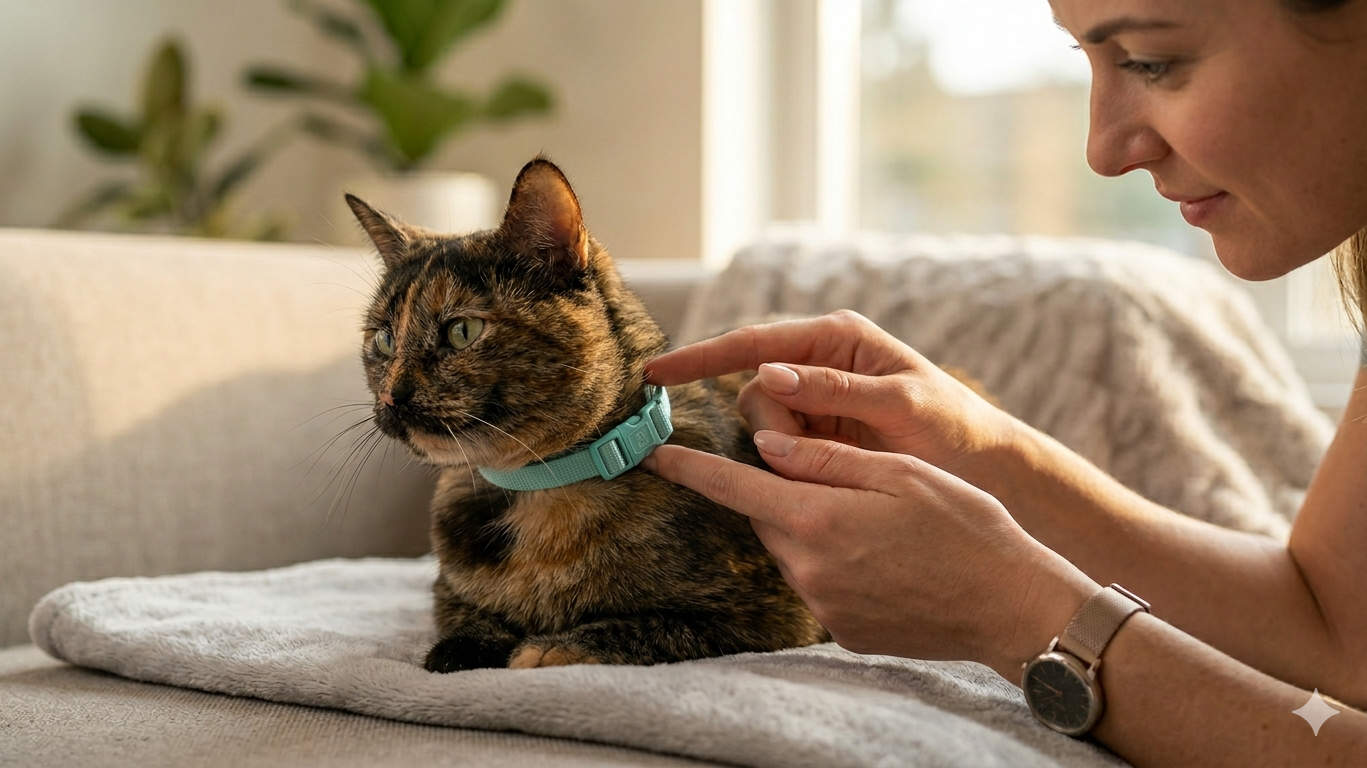 how tight should cat collar be