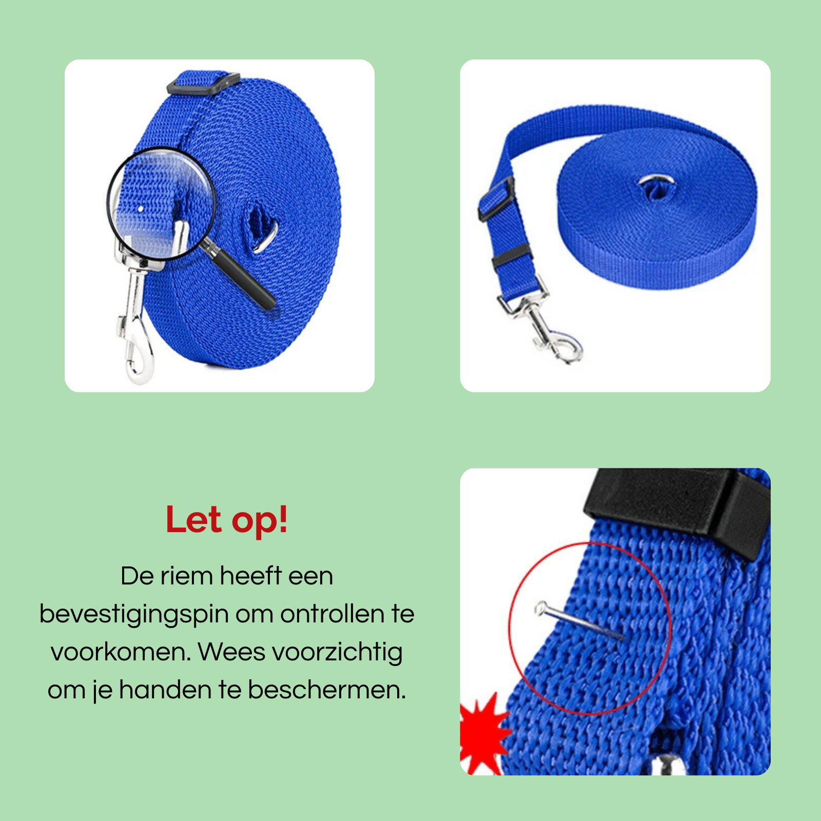 10M Trainingslijn – Extra Lange Hondenriem - Duke & Scoop