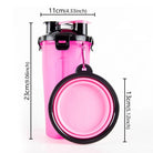 2 - in - 1 Hond Drinkfles en Voerbak – Reisbeker - Duke & Scoop