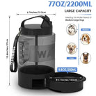 2.2L Draagbare Honden Waterfles met Drinkbak - Duke & Scoop