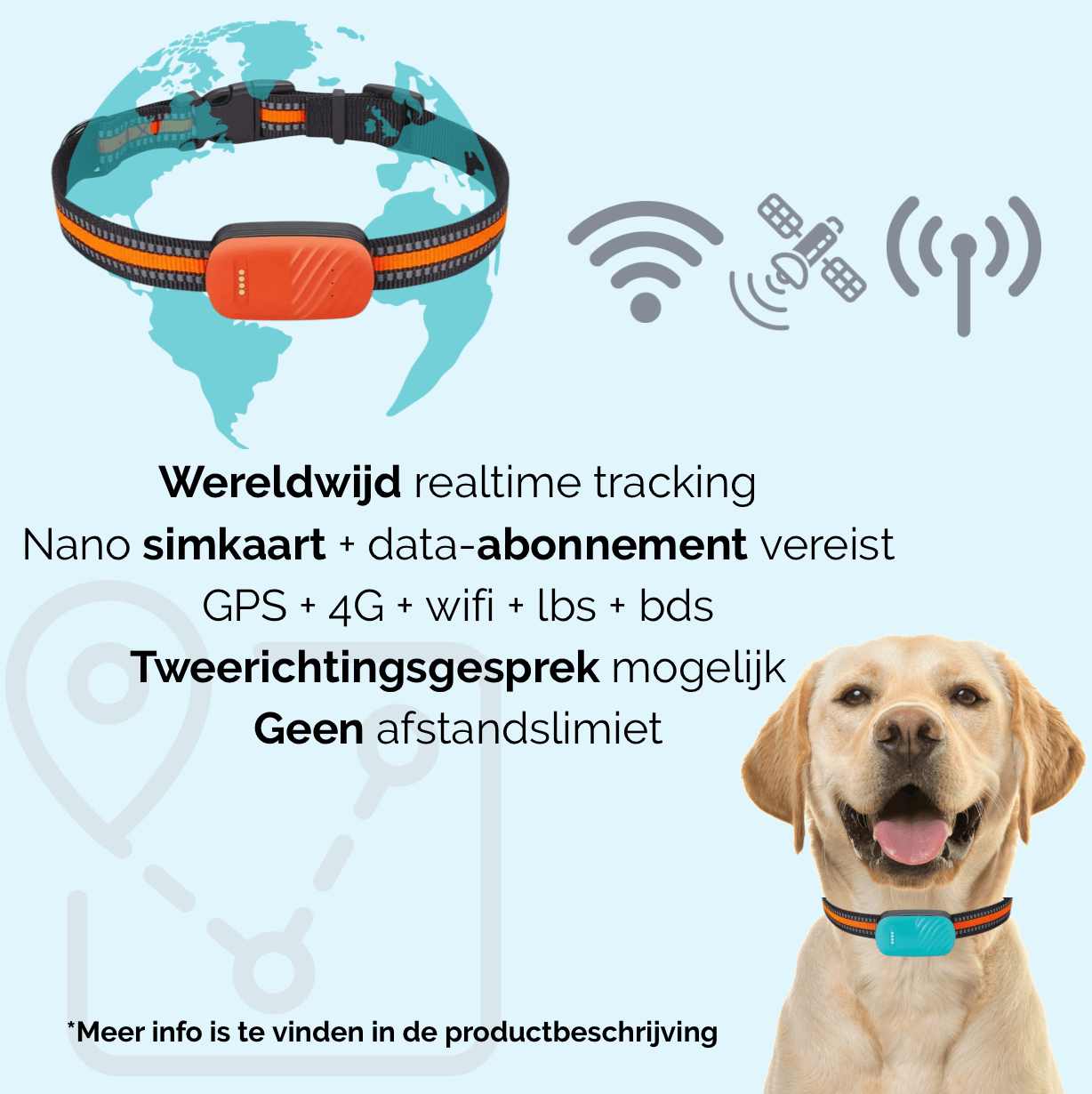 4G GPS Tracker voor Honden en Katten - Duke & Scoop