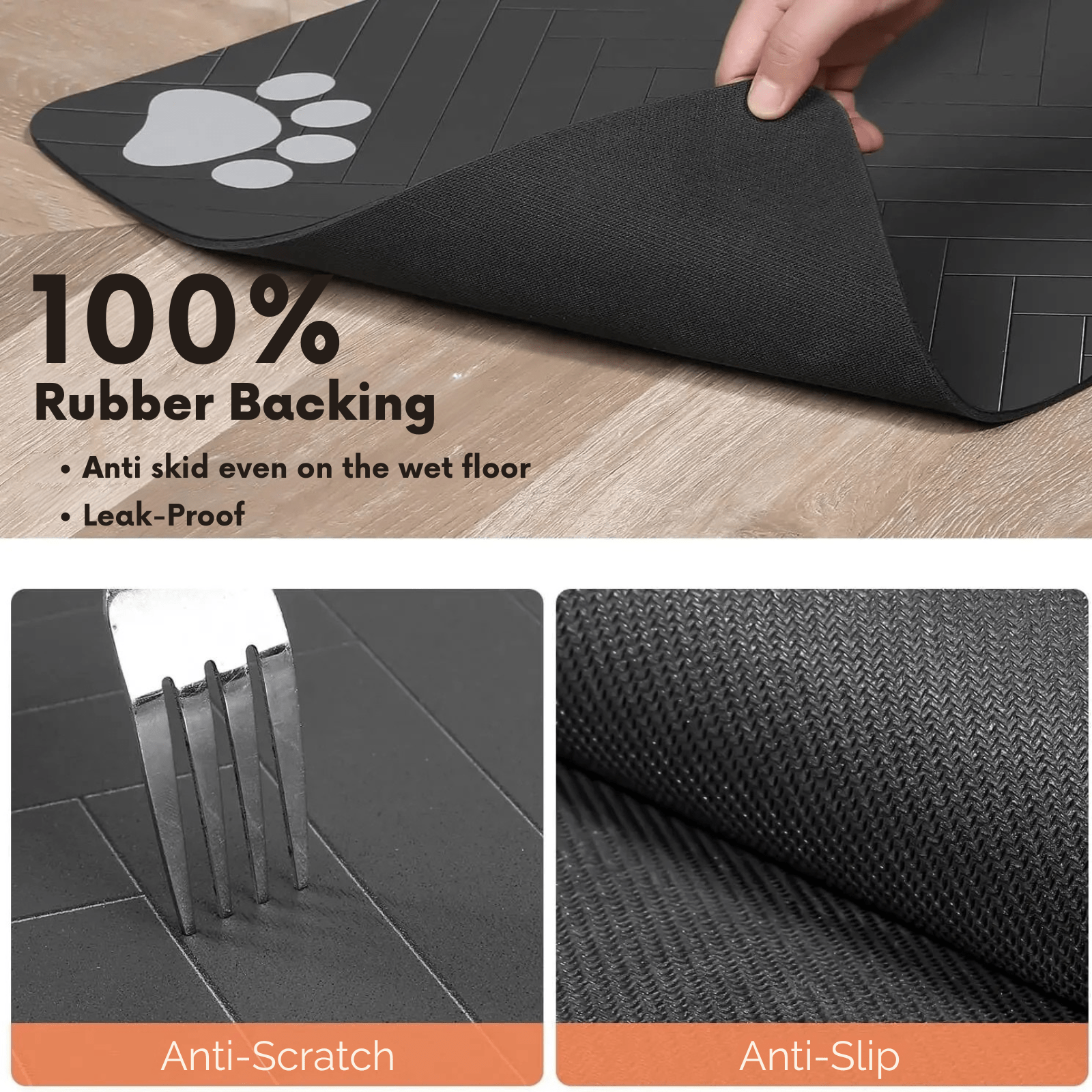 Absorberende, Waterdichte Placemet voor Voerbakken - Duke & Scoop