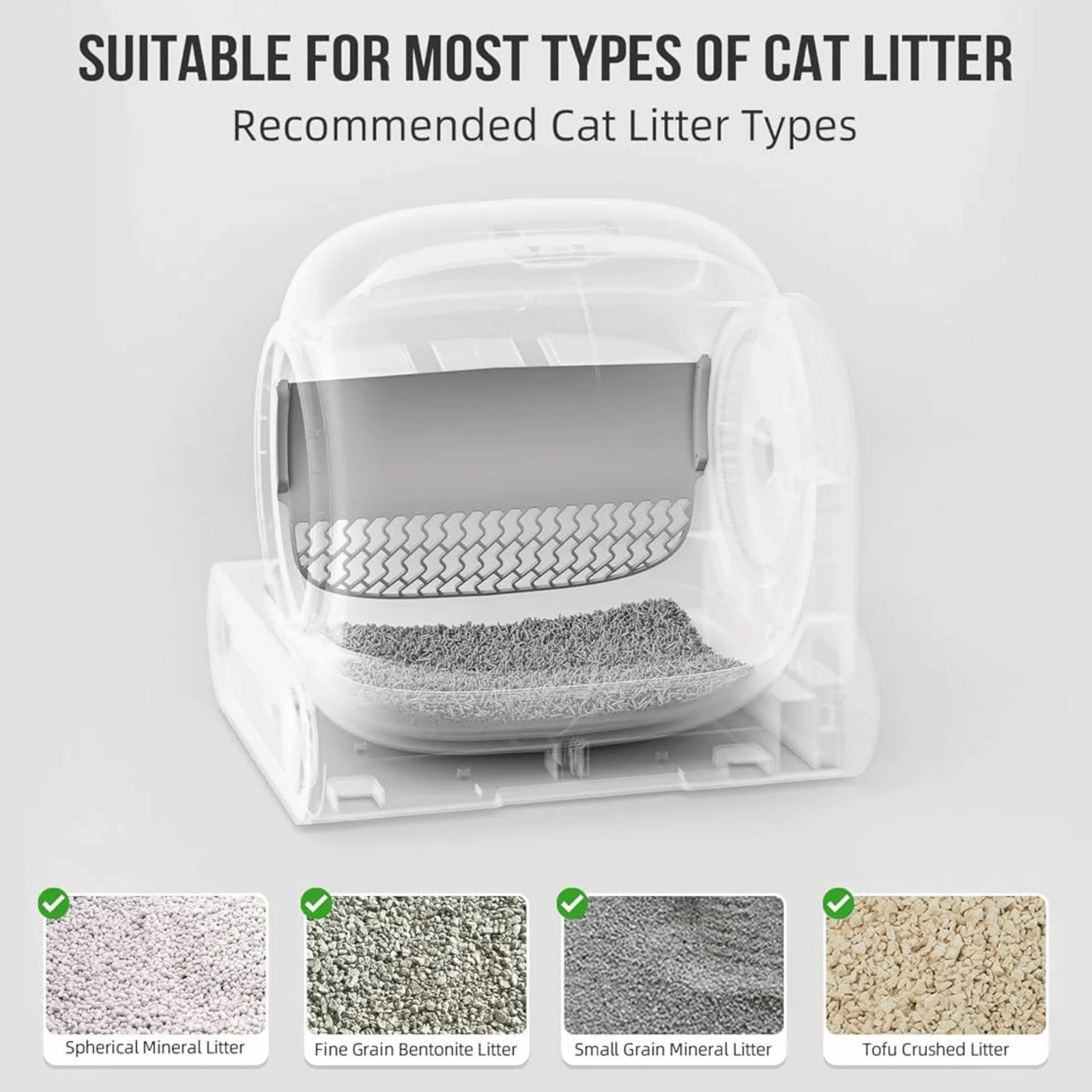 Automatische Kattenbak - Zelfreinigende Kattenbak Wit - Duke & Scoop