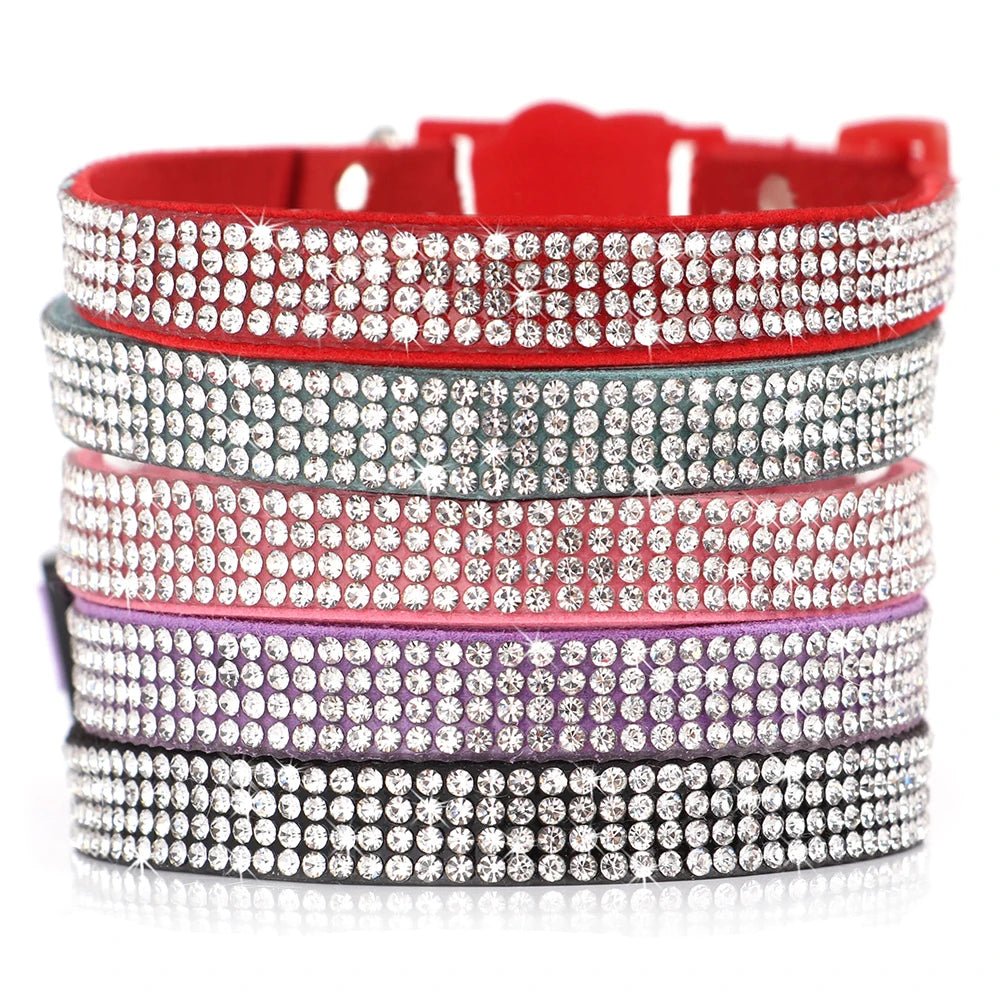 Bling Zachte Leren Halsband - Duke & Scoop