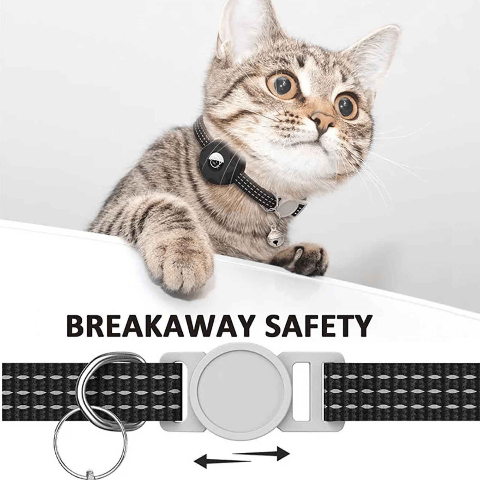 Break - Away Halsband met Airtag houder - Duke & Scoop
