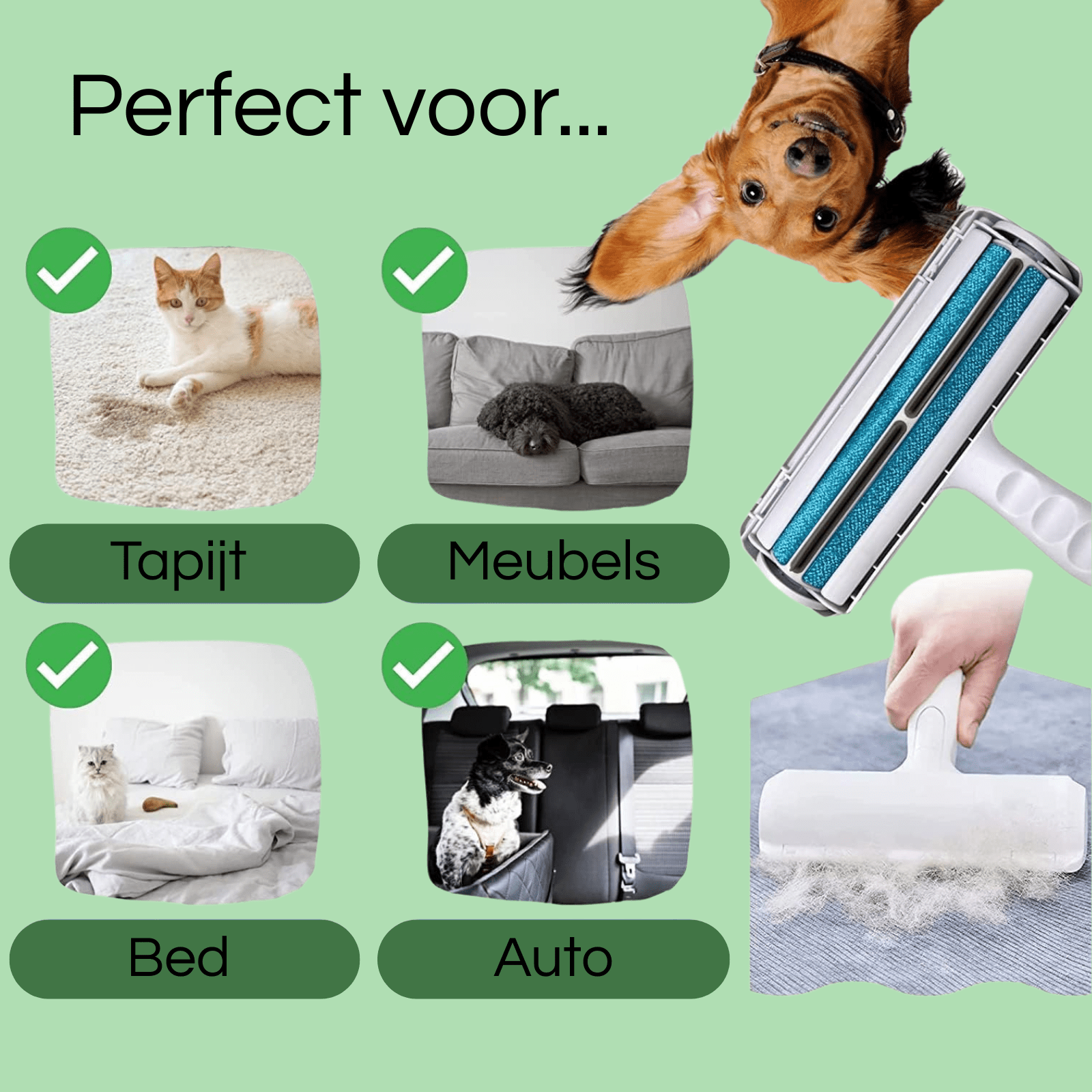 CleanFur - Herbruikbare Huisdier Haarverwijderaar - Duke & Scoop