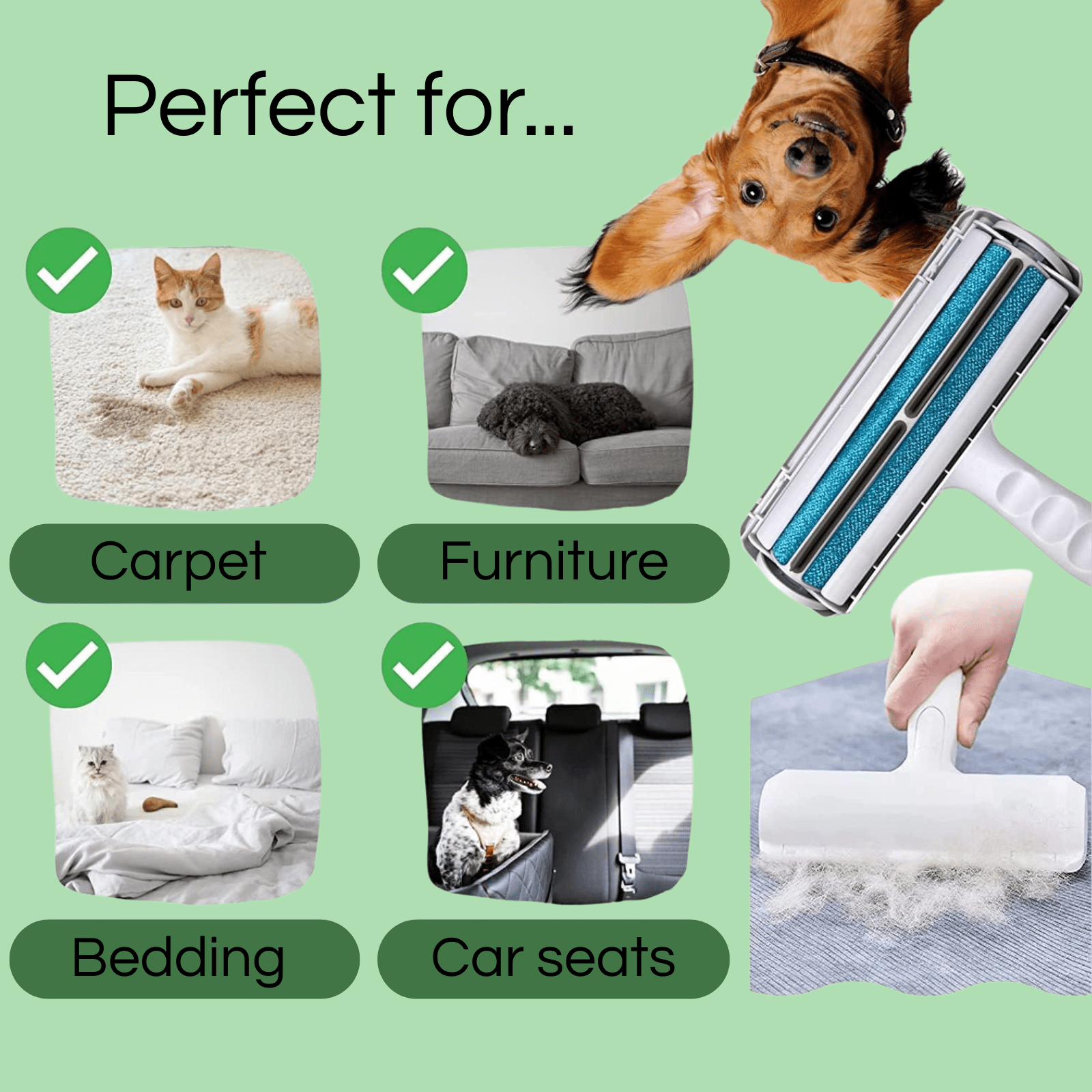 CleanFur - Herbruikbare Huisdier Haarverwijderaar - Duke & Scoop