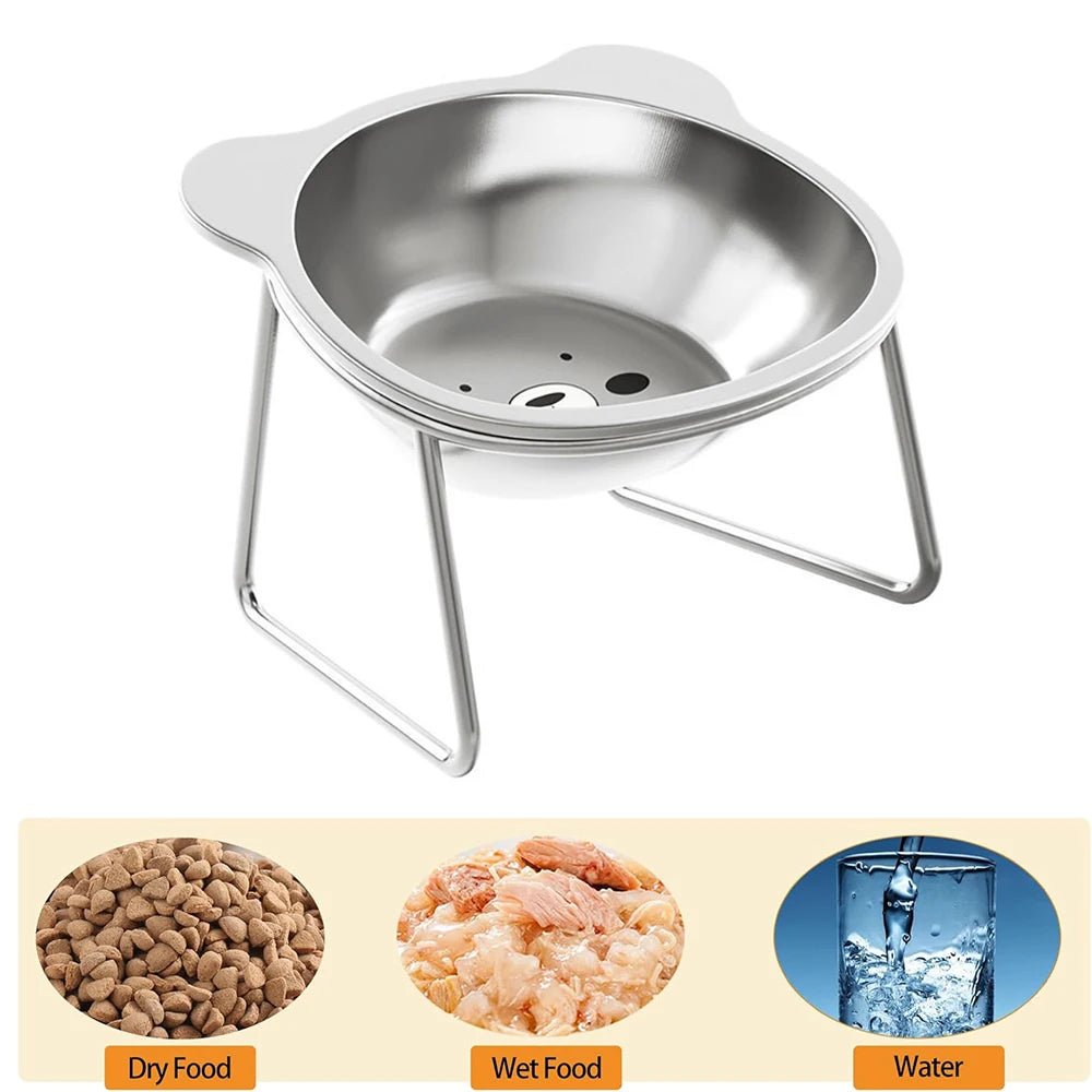 Comfort Bowl Verhoogde RVS Kattenbak - Duke & Scoop
