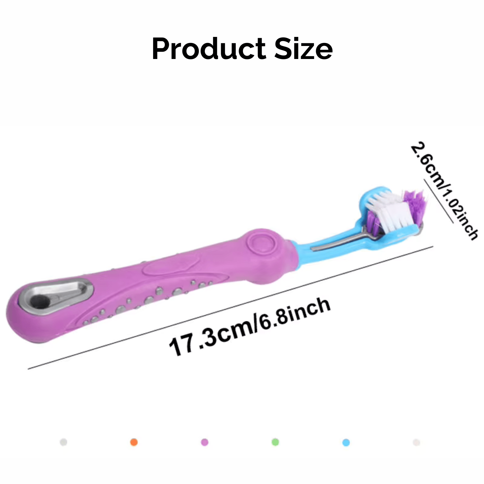 Driezijdige Tandenborstel voor Hond en Kat - Duke & Scoop