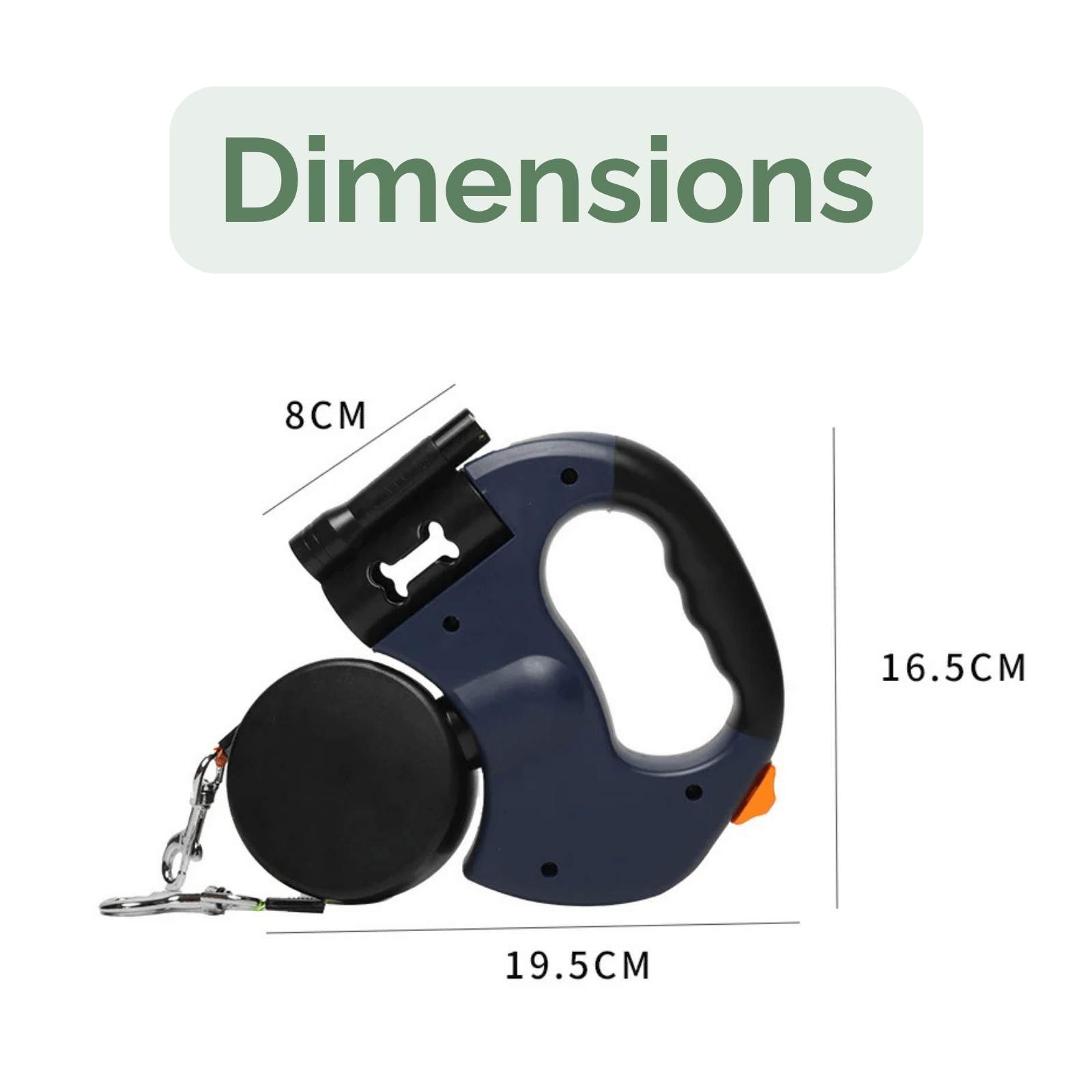 Dubbele Uittrekriem – Hondenriem 360° & Reflecterend - Duke & Scoop