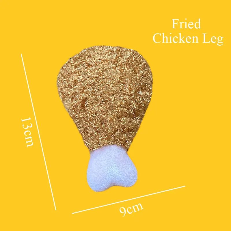 Fastfood Fun voor je Hond – Zacht Pluche Speeltje - Duke & Scoop