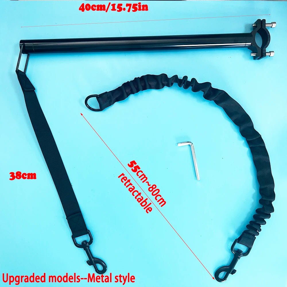 Fiets hondenriem met Metalen Bevestiging - Duke & Scoop