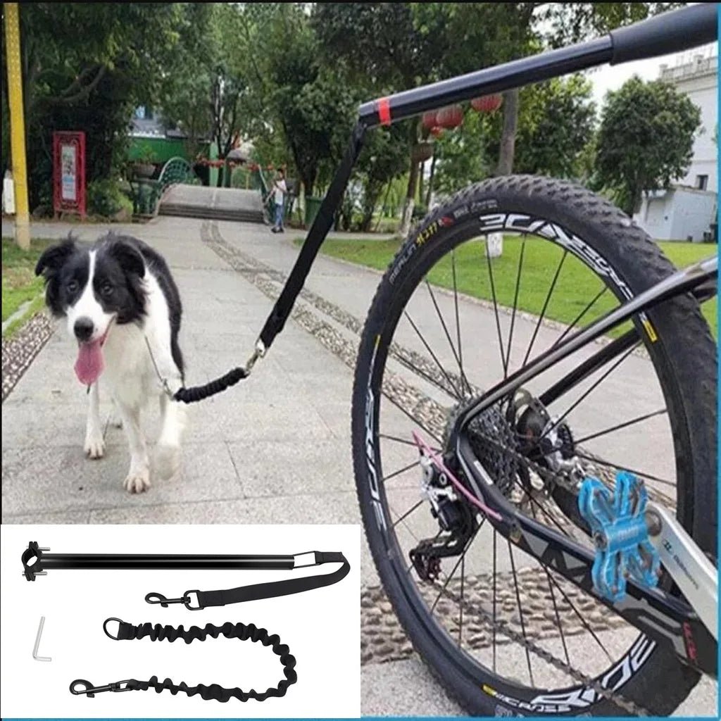 Fiets hondenriem met Metalen Bevestiging - Duke & Scoop