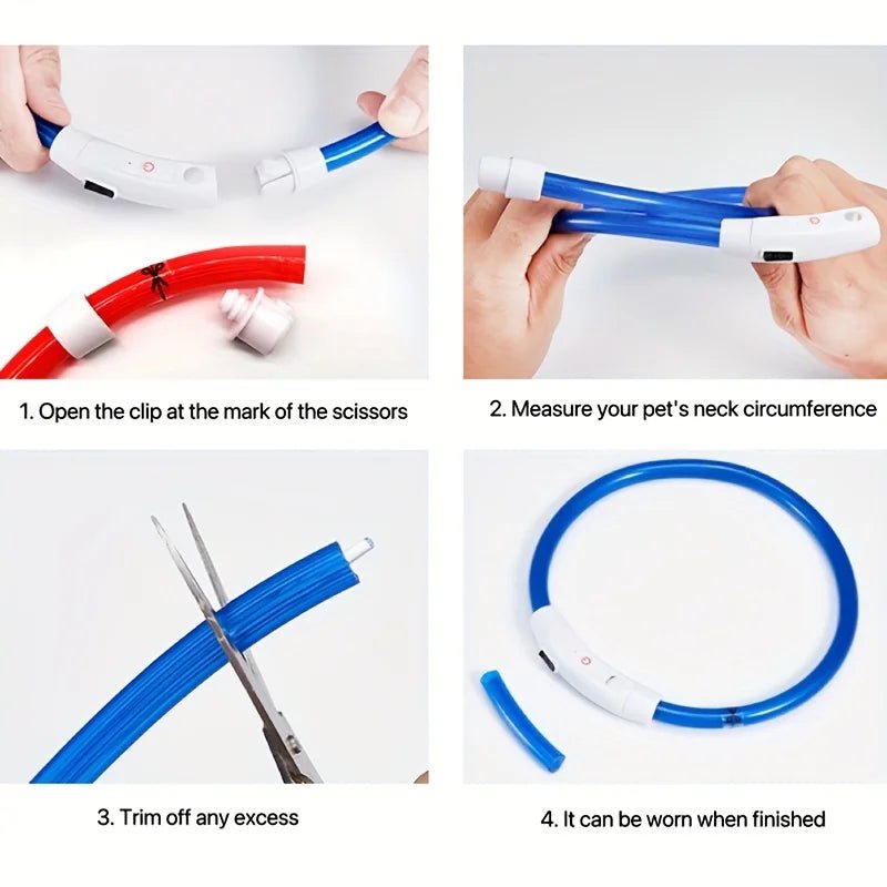 GlowPaws LED Halsband Oplaadbaar - Duke & Scoop