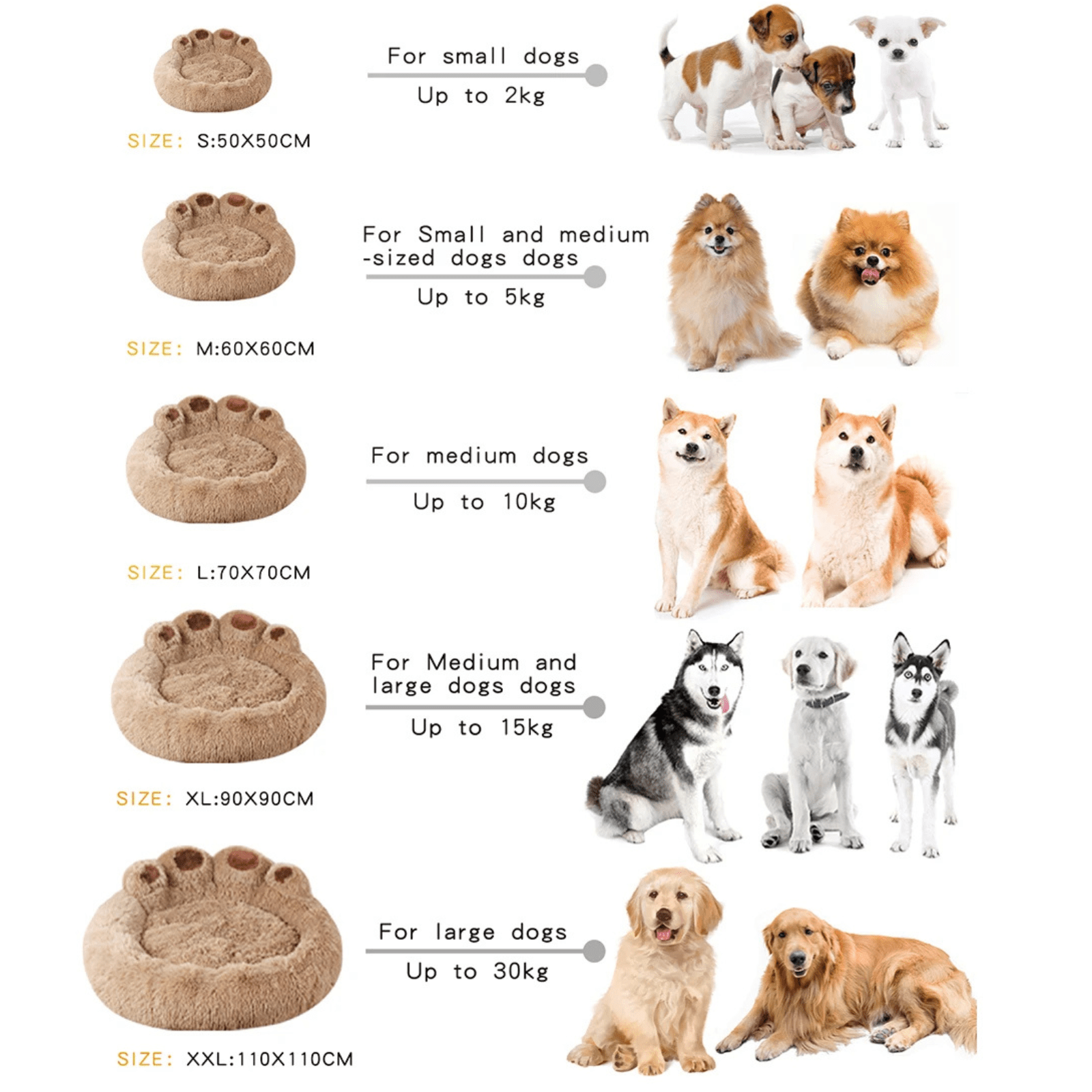 Grote Pluche Hondenmand - Duke & Scoop