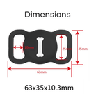 Halsband met AirTag Houder - Duke & Scoop