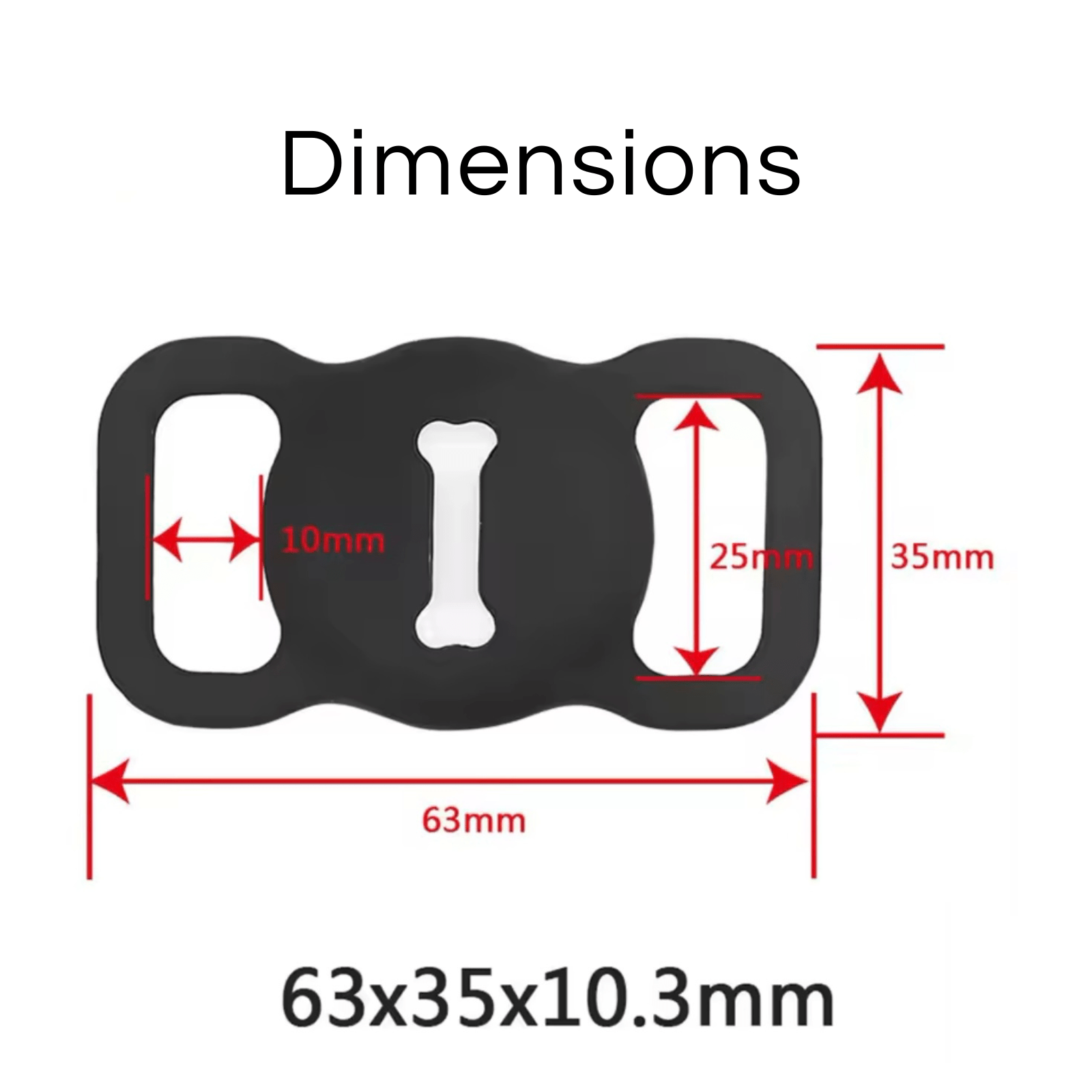 Halsband met AirTag Houder - Duke & Scoop