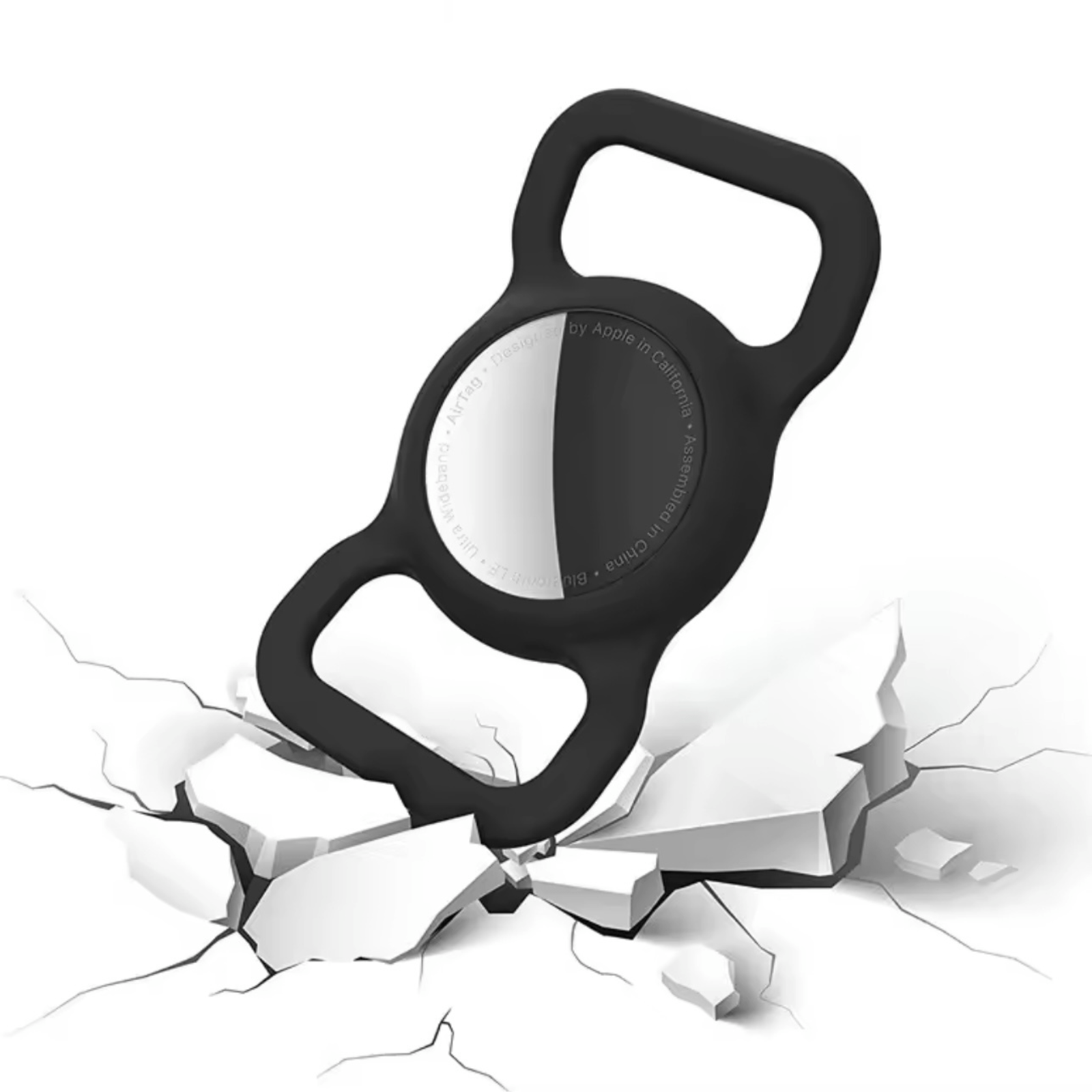 Halsband met AirTag Houder - Duke & Scoop