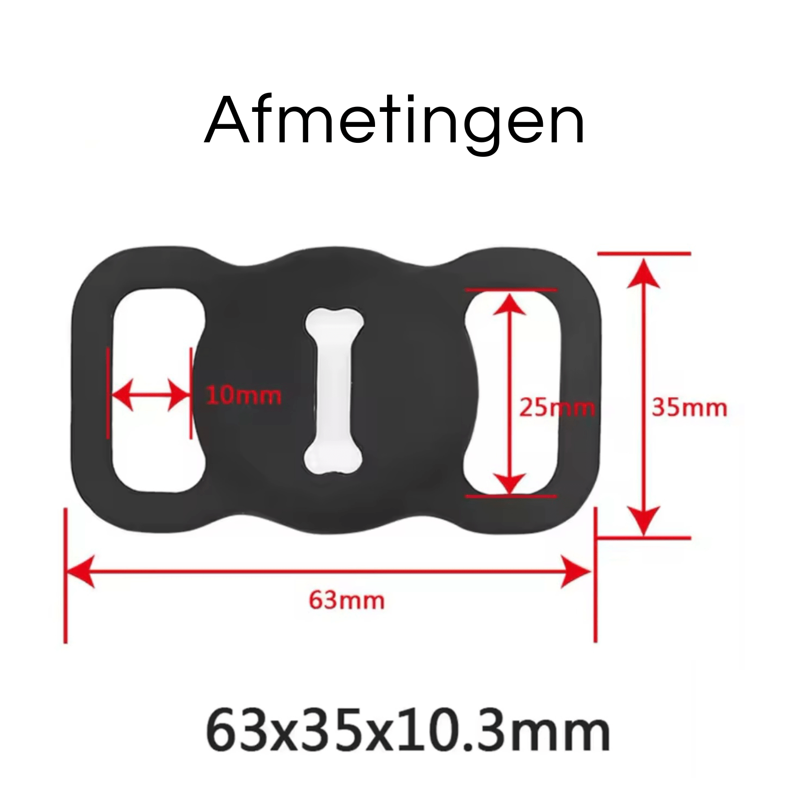 Halsband met AirTag Houder - Duke & Scoop