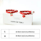 Halsband met Hartjes patroon & Bloem Hanger - Duke & Scoop