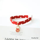 Halsband met Hartjes patroon & Bloem Hanger - Duke & Scoop