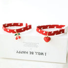 Halsband met Hartjes patroon & Bloem Hanger - Duke & Scoop