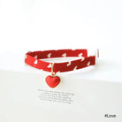 Halsband met Hartjes patroon & Bloem Hanger - Duke & Scoop