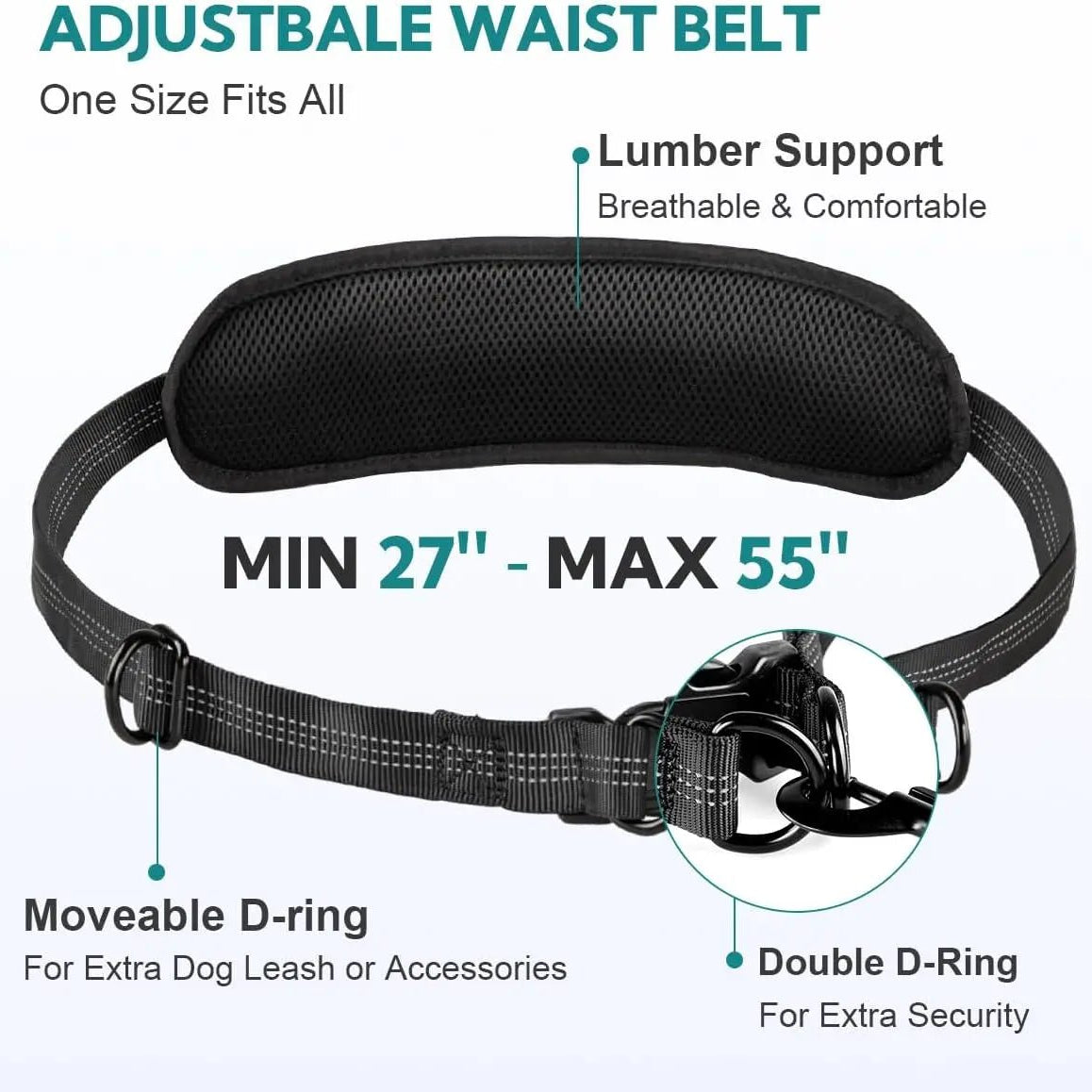 Handsfree Hondenriem met Opbergtasje - Duke & Scoop