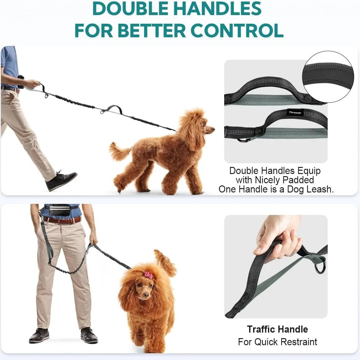 Handsfree Hondenriem met Opbergtasje - Duke & Scoop