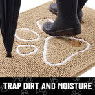 Honden Deurmat – Absorberende Chenille Mat voor Vieze Poten Binnen & Buiten - Duke & Scoop