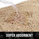 Honden Deurmat – Absorberende Chenille Mat voor Vieze Poten Binnen & Buiten - Duke & Scoop