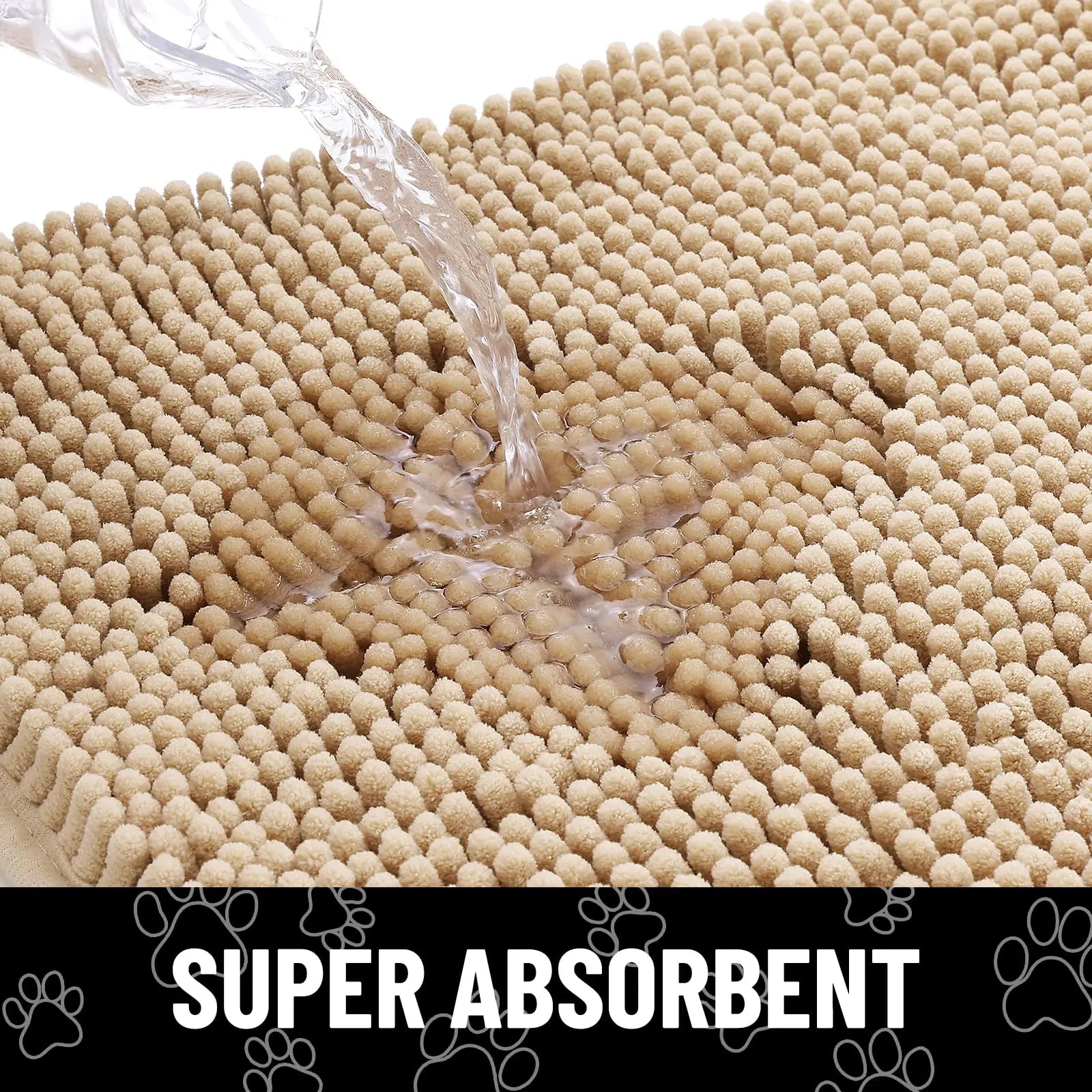 Honden Deurmat – Absorberende Chenille Mat voor Vieze Poten Binnen & Buiten - Duke & Scoop