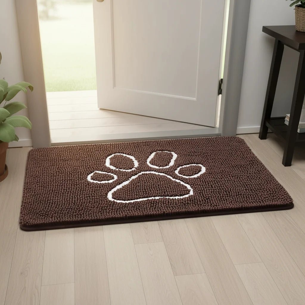 Honden Deurmat – Absorberende Chenille Mat voor Vieze Poten Binnen & Buiten - Duke & Scoop