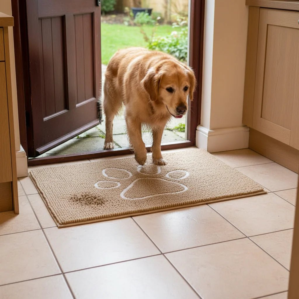 Honden Deurmat – Absorberende Chenille Mat voor Vieze Poten Binnen & Buiten - Duke & Scoop