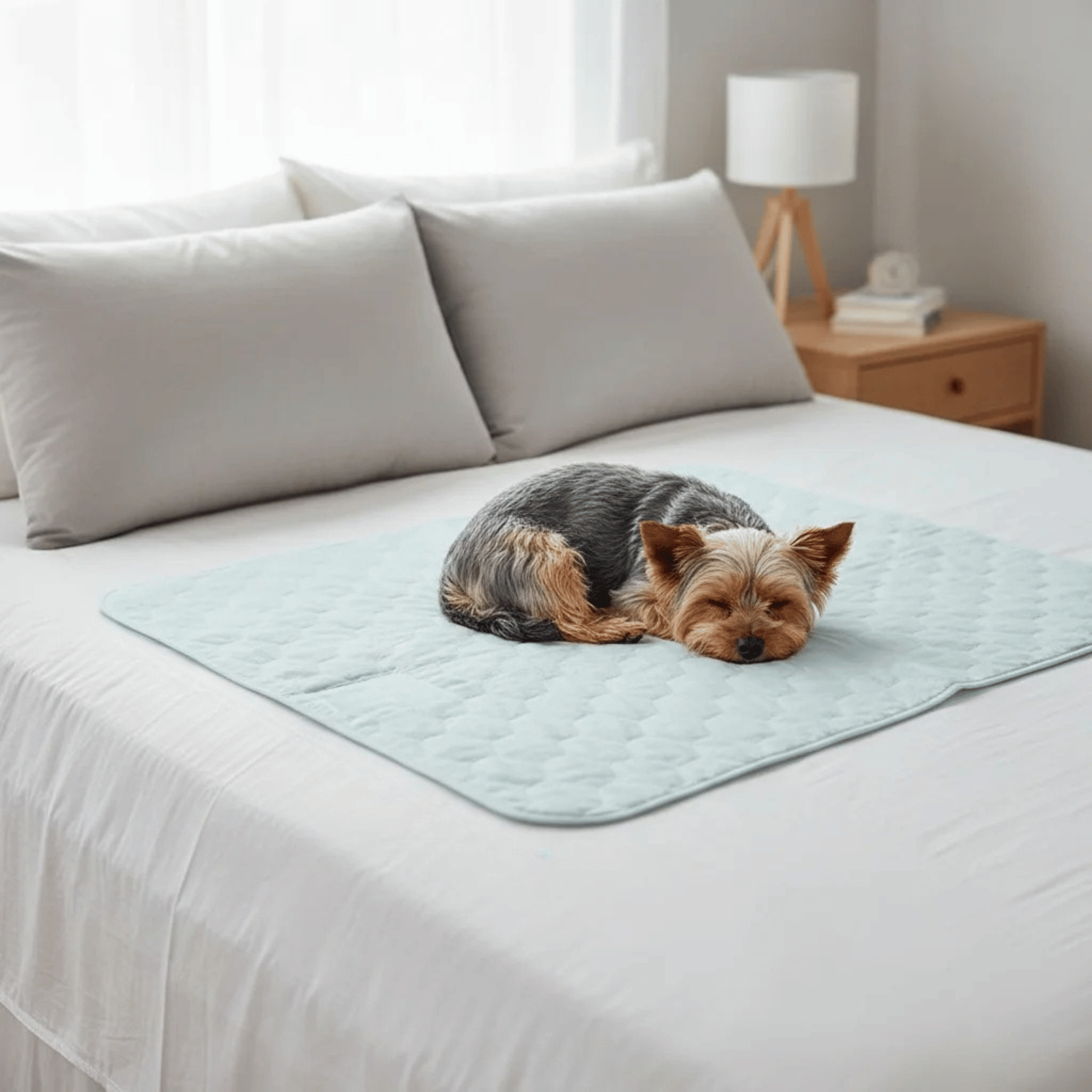 Hondendeken Incontinentie – Hoogabsorberende Wasbare Onderlegger Blauw - Duke & Scoop