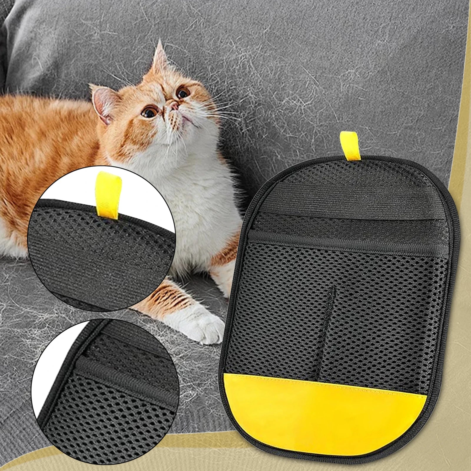 Hondenharen Verwijderen Handschoen – Efficiënte Haar Verwijderaar voor Meubels & Kleding - Duke & Scoop