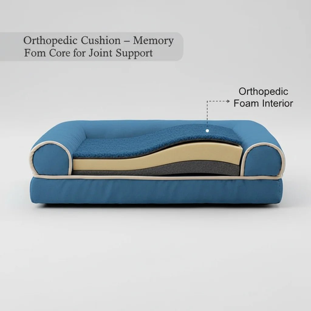 Hondenmand Orthopedisch Kattenmand – Traagschuim Bed voor Diepe Slaap & Comfort - Duke & Scoop