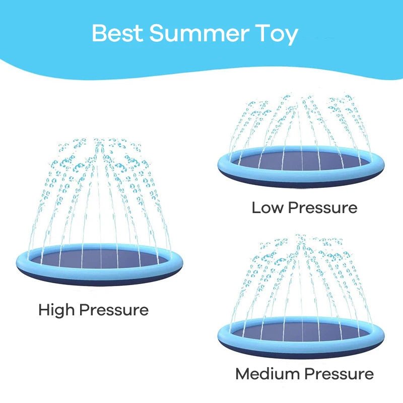 Hondensplash Pad – Opblaasbare Waterfontein Speelmat - Duke & Scoop