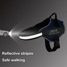 Hondentuig Gepersonaliseerd Reflecterend – Verstelbaar Nylon Hondenharnas - Duke & Scoop