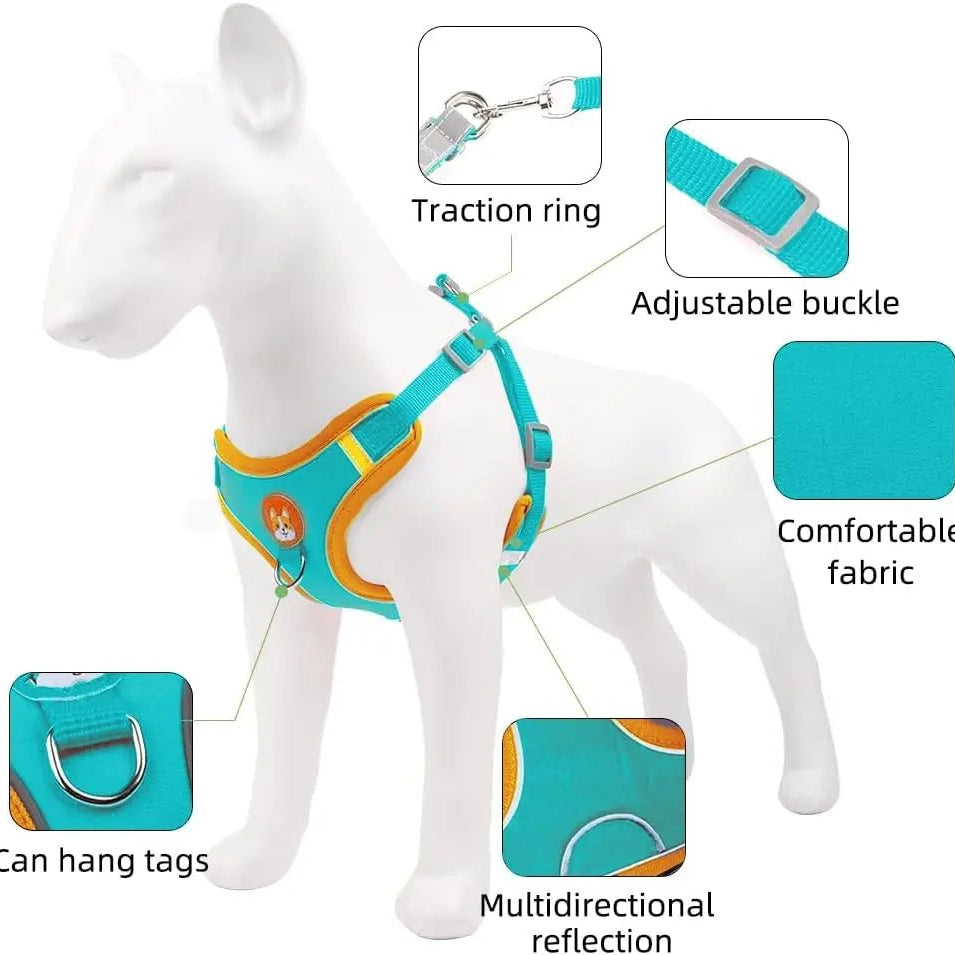 Hondentuig Reflecterend – Comfortabel Nylon Harnas voor Wandelen - Duke & Scoop