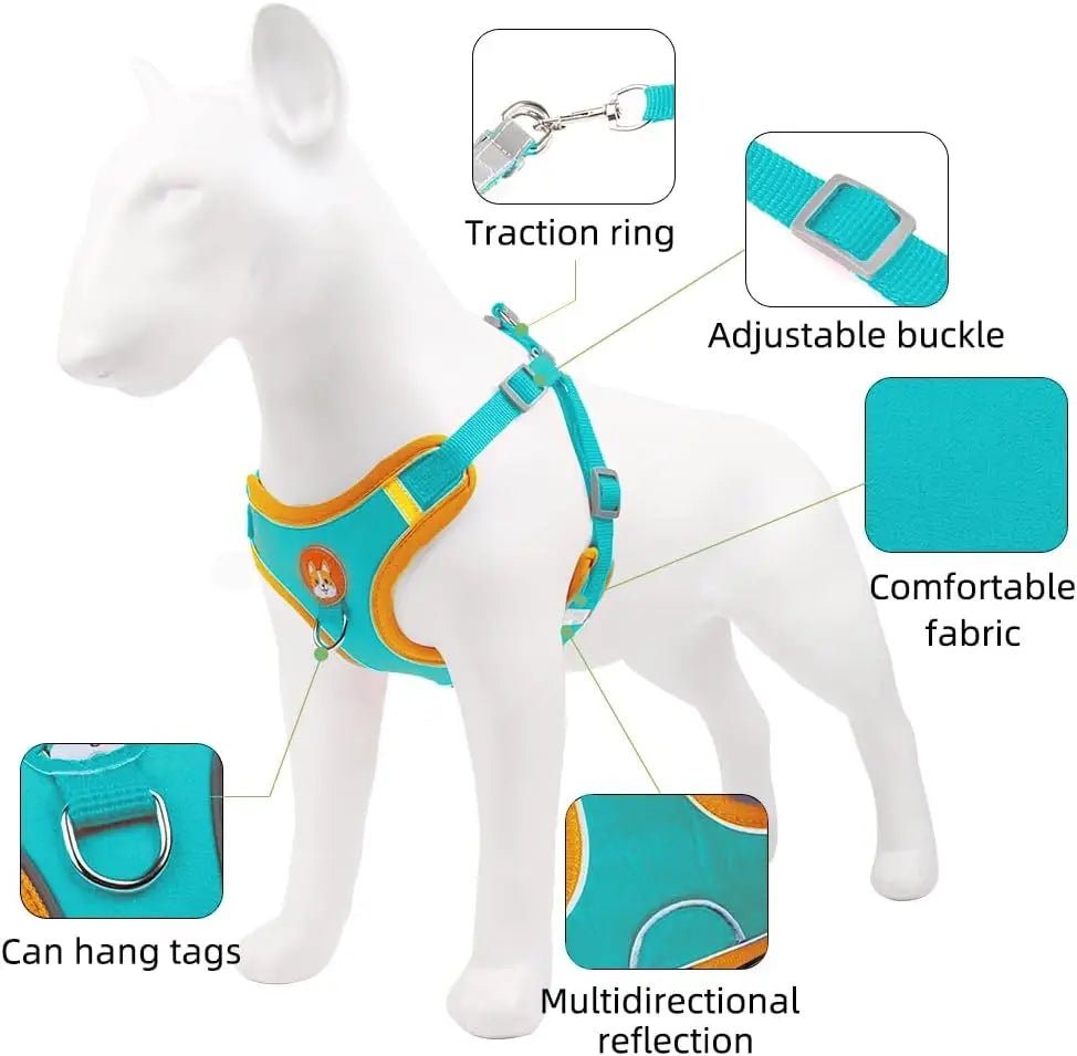 Hondentuig Reflecterend – Comfortabel Nylon Harnas voor Wandelen - Duke & Scoop