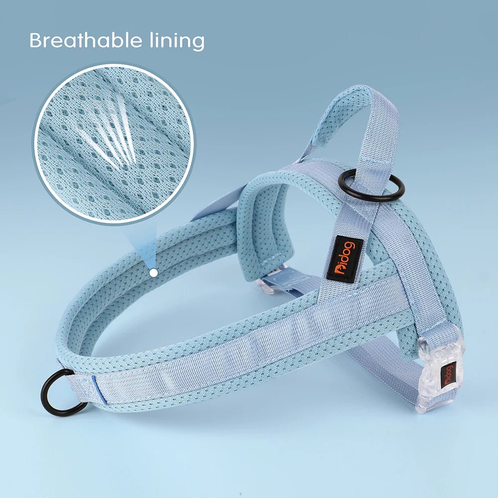 Hondentuig Verstelbaar – Nylon Gewatteerd Comfort - Tuigje voor Wandelen Honden - Duke & Scoop