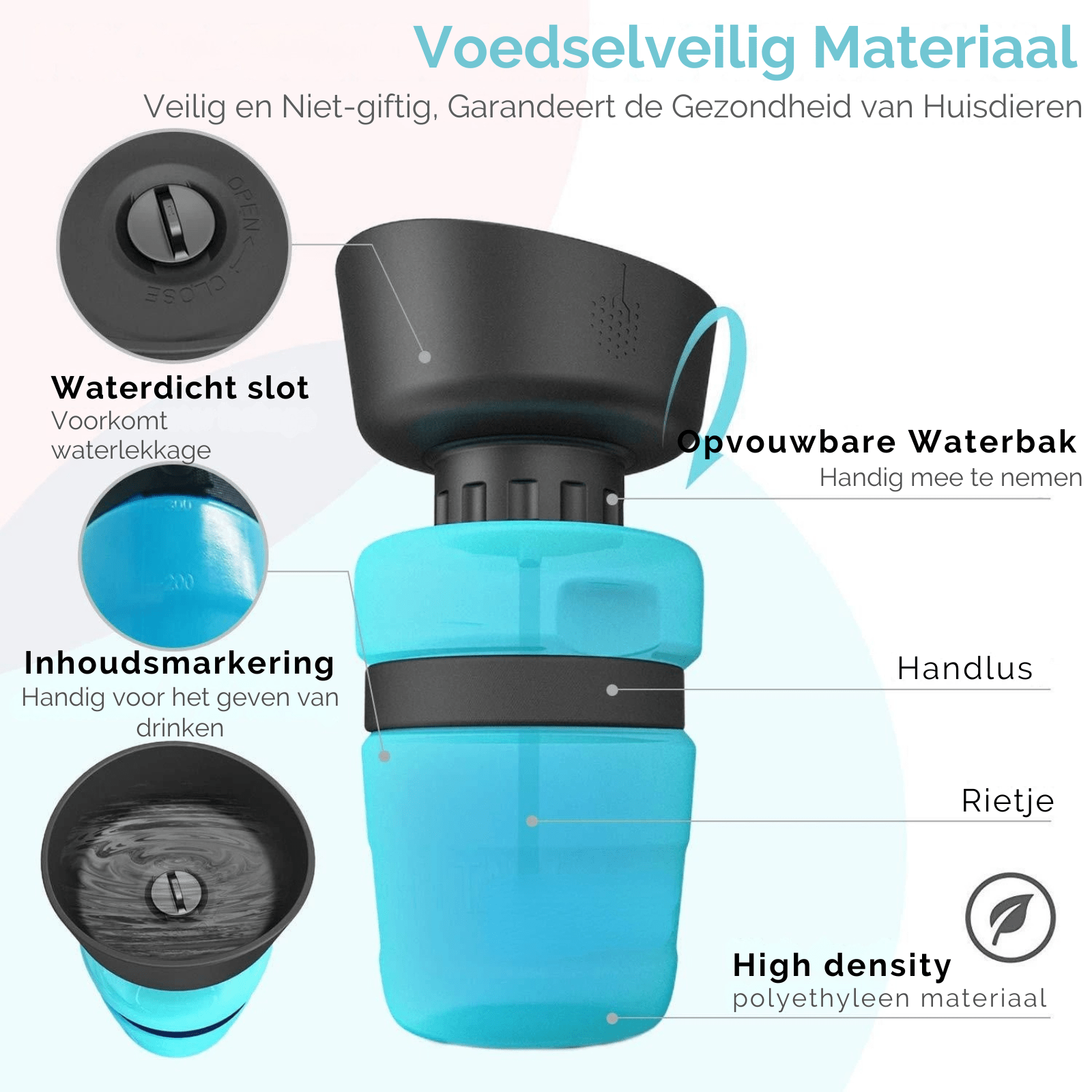 Hydrator – 500ml Reis Waterfles - Duke & Scoop