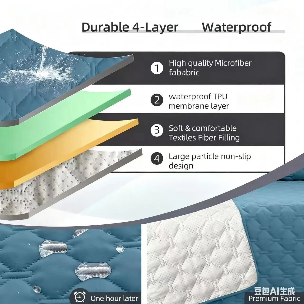 Incontinentie Hondendeken – Waterdicht Plasmat Katoen Voor Bank En Bed - Duke & Scoop