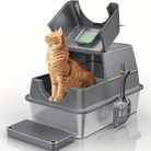 Kattenbak - RVS Kattenbak XXL - Inclusief Kattenbak schepje - Duke & Scoop