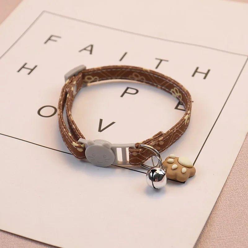 Kattenhalsband met Schattige Pootafdruk - Duke & Scoop