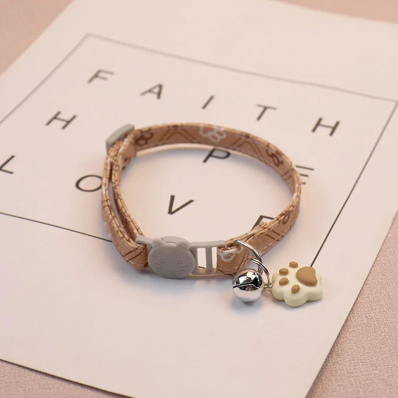 Kattenhalsband met Schattige Pootafdruk - Duke & Scoop