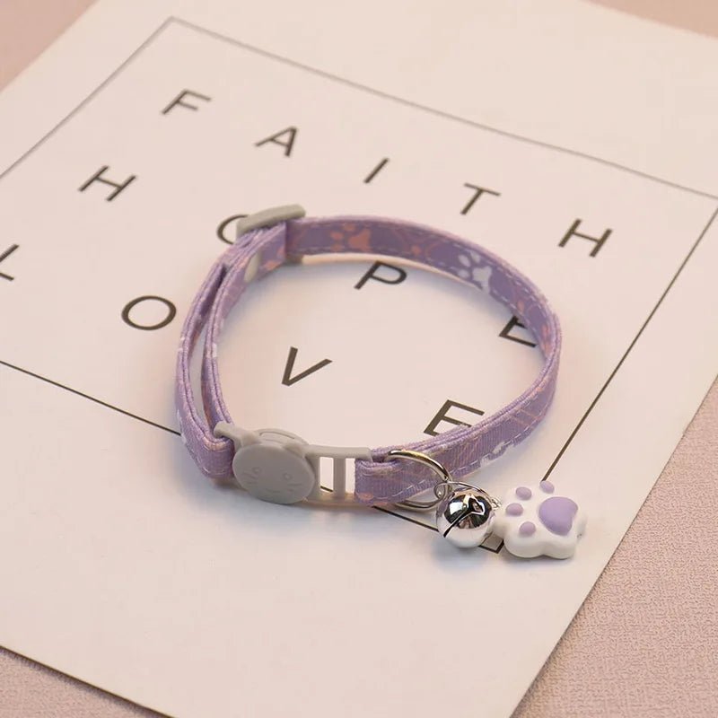 Kattenhalsband met Schattige Pootafdruk - Duke & Scoop