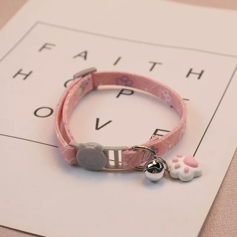 Kattenhalsband met Schattige Pootafdruk - Duke & Scoop